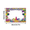 thumbnail image 3 of Arghm Mardi Gras Photo Booth Props,21Pc Disposable Masks 9.84x7.87in,Carnival Party Decorations,Gold Green Theme Accessories,Birthday Wedding Themes, 3 of 6