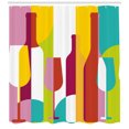 thumbnail image 3 of Ambesonne Wine Shower Curtain, Colorful Abstract Drinks, 69"Wx84"L, Multicolor, 3 of 3