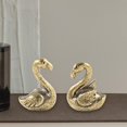 thumbnail image 1 of 2 figuras en miniatura de pareja de flamencos, esculturas de pareja de flamencos, decoración de mesa de cobre única y duradera para escritorio y dormi, 1 of 10