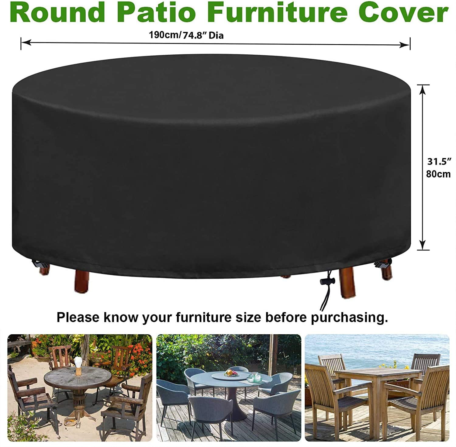 Tarpaulin outdoor furniture garden table chair 210d oxbridge dust 