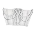thumbnail image 4 of Abbraccia Lace Corset Belt Tie Back Corset for Women Decorative Adjustable Wide Waist Belt White, 4 of 10