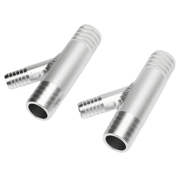 Cab Heater Y Fitting, Rugged 1 Inch To 5/8in Heater Hose Repair Kit Y Connector Aluminum  Replacement for  for UTV RZR SXS