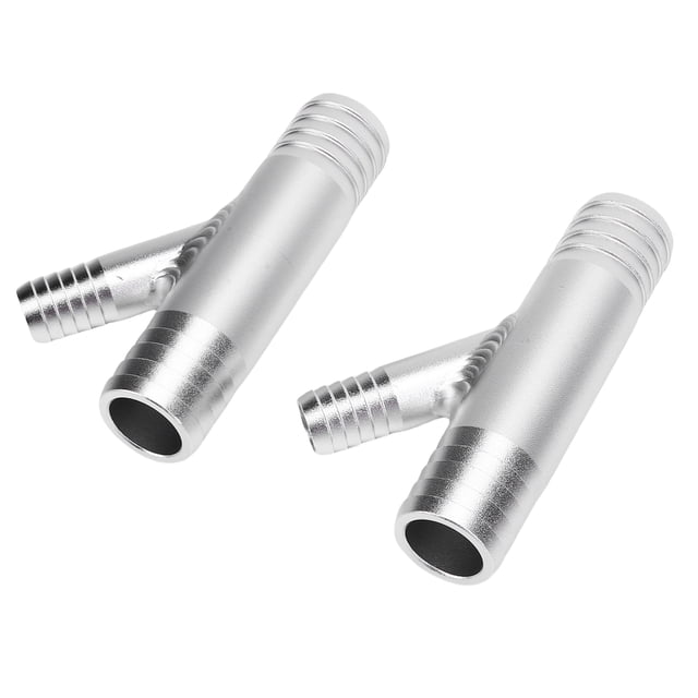 Cab Heater Y Fitting, Rugged 1 Inch To 5/8in Heater Hose Repair Kit Y Connector Aluminum Replacement for for UTV RZR SXS