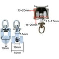thumbnail image 2 of YQHWQ Pieces Rotatable Alloy Curtain Track Rollers For Window Shower Curtain Track 20 Pieces Rotatable Alloy Curtain Track Rollers Wheel Diameter With Plastic Double Wheel Curtain Track, 2 of 5