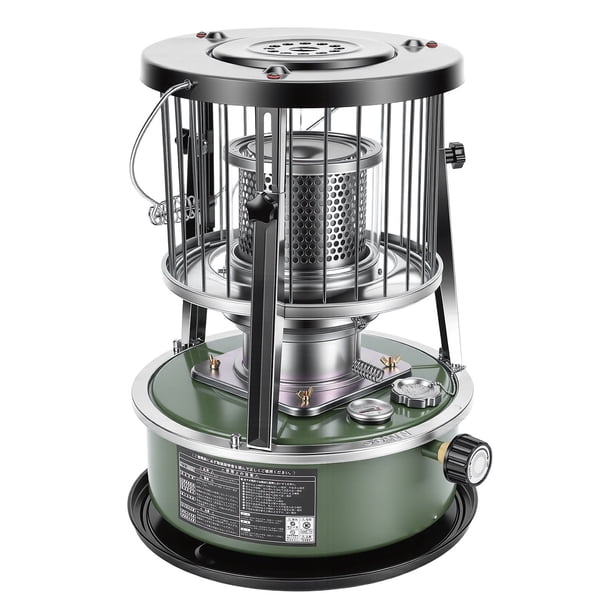 Calentador Calentador De Queroseno Portátil 2.6KW 5.2L Altura Ajustable Al Aire Libre Interior Calentador De Queroseno Para Tienda De Campaña Pesca En Hielo Emergencia