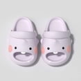 thumbnail image 2 of Djtdsds Kids Shark Slide Sandals Soft Non- Shoes Color:Purple,Size:3.5-4 Years, 2 of 4