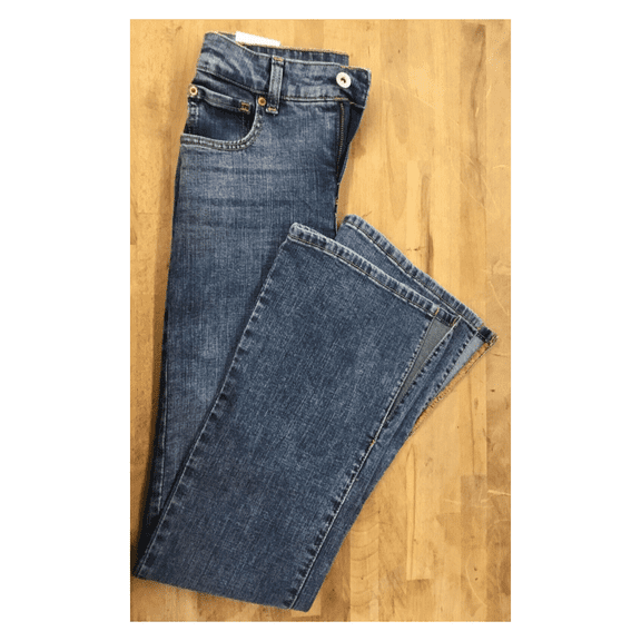 INC International Concepts Women's Mid Rise Flare Jeans, Indigo, 28W