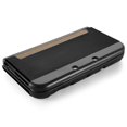 thumbnail image 4 of New 3DS XL Case (Black) - Plastic + Aluminium Full Body Protective Snap-on Hard Shell Skin Case Cover for New Nintendo 3DS LL XL 2015 - [New Modified Hinge-less Design], 4 of 7