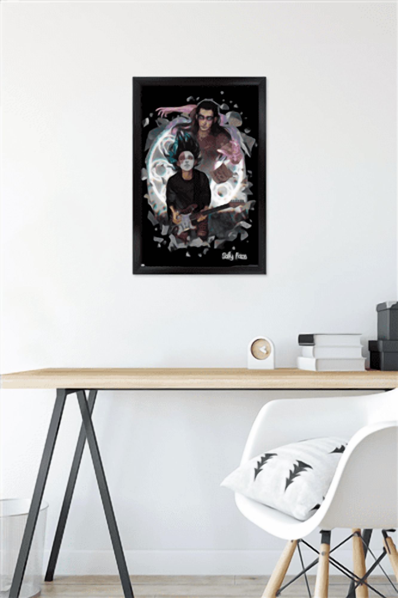 Sally Face - Rain Wall Poster, 14.725" x 22.375" Framed