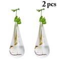 thumbnail image 2 of Wall Hanging Planter Modern: 2PCS Decorative Glass Planter Flower Vase Plant Pot, 2 of 10