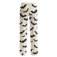 thumbnail image 6 of BWASD Pants for Women Halloween Bat Print Wide Leg Pants with Pockets Comfy Baggy Holiday Party Loungewear Casual Loose Soft Pajama Bottoms Home Daily Wear | L Size, 6 of 6