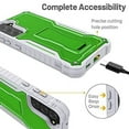 thumbnail image 3 of FITO For Samsung Galaxy S21 FE Case, Phone Case with Screen Protector and Kickstand (Green), 3 of 7
