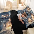 thumbnail image 4 of Erosebridal Modern Fighter Plane Bedding Comforter Set for Boys Men, Aircraft Airplane King Bedding Sets, Black Reversible, 7 Pieces, 4 of 6