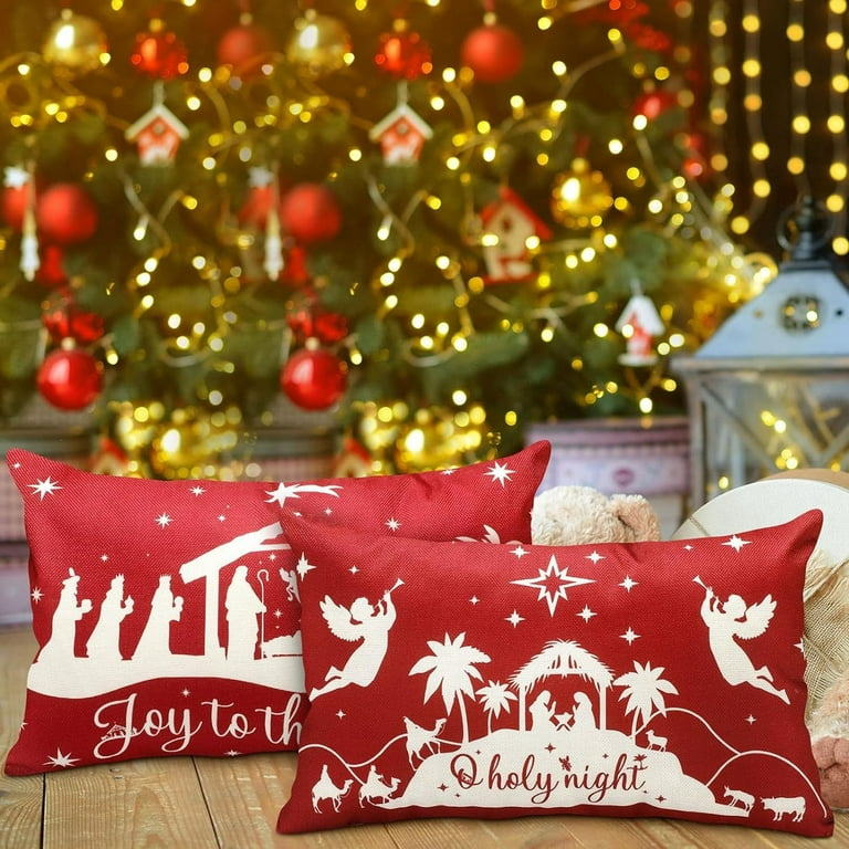 Neutral christmas pillow covers hotsell