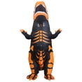 thumbnail image 4 of Disfraz inflable de dinosaurio T-rex jurásico premium halloween Toda ocasión Bk Disfraces  Talla unitalla adulto 12+ Naranja, 4 of 8