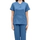 thumbnail image 4 of Conjunto médico de enfermería, ropa de trabajo de enfermera con múltiples bolsillos, Top profesional con cuello en V y Azul, 4 of 4