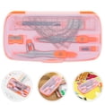 thumbnail image 3 of KAKOWELY math compass 1 Set Geometry Set for Students Rulers Protractor Compass Eraser Pencil Sharpener for Drafting and Drawings Geometry Supplies4.72"X1.34"X0.47", 3 of 5