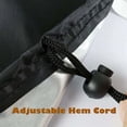 thumbnail image 2 of Funda para muebles de exterior, duradera, impermeable, de tela Oxford negra para juegos de mesa de patio, protección integral, fundas para patio con correa de velcro para un ajuste seguro, 2 of 5