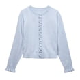 thumbnail image 4 of Vmvidoty 2026 Womens Cropped Cardigan Sweaters Trendy Lightweight Shrugs Button Up Long Sleeve Knit Tops Light Blue S, 4 of 7
