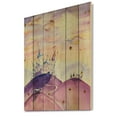 thumbnail image 2 of Designart 'Fairy Tale Kingdom Palace On Purple Mountain Top' Children's Art Print on Natural Pine Wood, 2 of 5