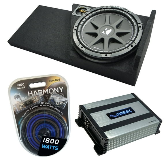 2014 - 2018 GMC Sierra Double Cab Kicker Comp C12 Single 12 Sub Box HA-A400.1