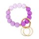 thumbnail image 1 of Llavero WEESMILE de silicona con estampado de leopardo morado para mujer, 1 of 7