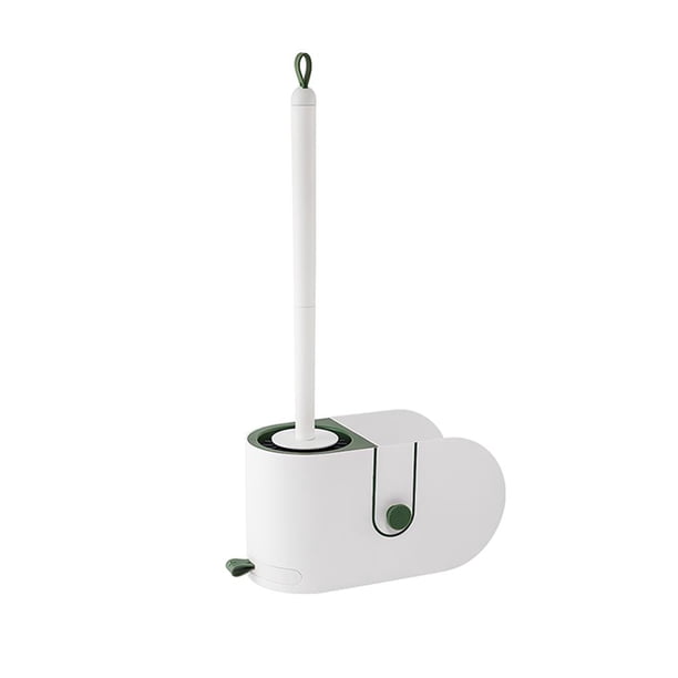 Soporte Para Escobilla De Inodoro Montado En La Pared Estante Para Escobilla De Inodoro Multifuncional Organizador De Almacenamiento De Escobilla De Inodoro Tpr Sin Perforaciones Con Adhesivo Methold HA026772-01