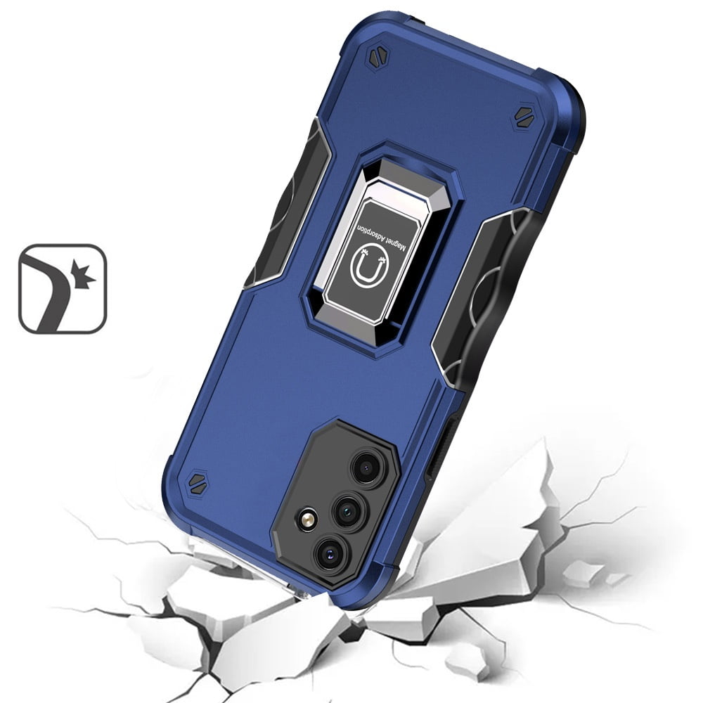 For Samsung Galaxy A14 5G Hybrid Cases with Magnetic Ring Holder Stand Kickstand Duty Rugged Drop Cover ,Xpm Phone [ ] - Walmart.com