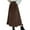Coffee, variant on Riforla Women's High Waisted Long Vintage Corduroy A Line Skirt Skirts for Women Coffee M