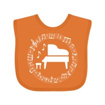 Inktastic Piano Student Music Teacher Gift Idea Boys or Girls Baby Bib