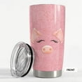 thumbnail image 3 of Pig Tumbler Glitter 20oz Tumblers with Lid Gift for Women Girl Daughter Sister Animal Lovers Christmas Birthday, 3 of 7