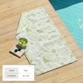 thumbnail image 6 of 100% Cotton Oversized 36" x 68" Sage Green Leafy Palm Beach & Pool Towels, 6 of 6