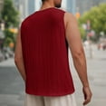 thumbnail image 6 of Mens Big and Tall Tank Tops, Sleeveless Shirts for Men Lightweight Casual Cotton Linen Solid Color Crewneck Workout Dressy Blouses, 6 of 6
