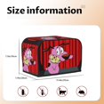 thumbnail image 4 of Funda para tostadora de 2 rebanadas de Courage The Cowardly Dog, funda protectora contra el polvo y las huellas dactilares para pan, funda de poliéster para pequeños electrodomésticos de cocina, 4 of 6