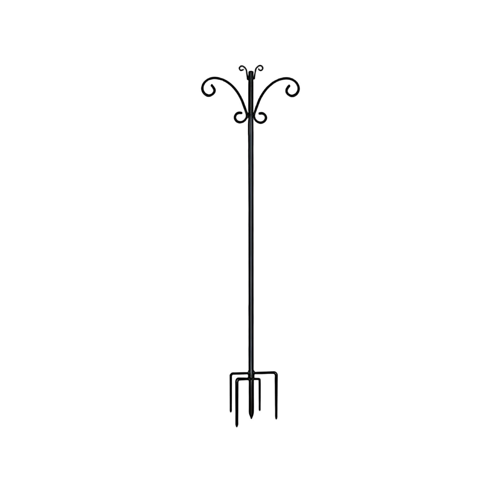 Kieccall Garden Shepherd Hook Adjustable Outdoor Plant Support Stake Multi Functional Bracket for Yard Patio Hummingbird Feeder Flower Pot Holding Decor Gift
