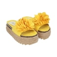 thumbnail image 1 of Sandalia Plataforma Yute Para Mujer Amarillo Con Flor Platonia  MIRANDA-04-AMARILLO, 1 of 5