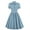 Light Blue - Bowknot, variant on IBTOM CASTLE Women Vintage V Neck Ruffle Swing Dress 50s 60s Button up Rockabilly Prom Cocktail Party Midi Evening Dress S Light Blue - Bowknot