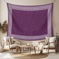 thumbnail image 2 of Dark Purple Retro Greek Key Tapestry for Bedroom Wall Hanging Tapestry,Geometric Greece Ancient Farmhouse Ceiling Backdrop Tapestries Poster Blanket Wall Decor for Teens Room Living Room 39" x 59", 2 of 8