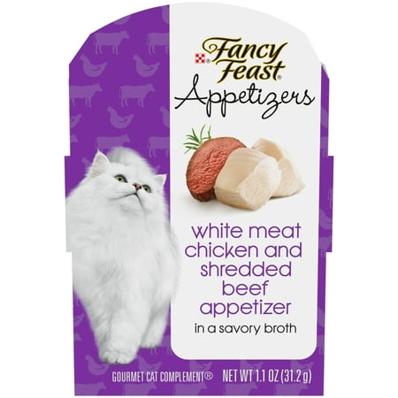 UPC: 0050000543687 | Fancy Feast Chicken & Beef Flavor Gravy Wet Cat Food for Adult 1.1 oz. Trays (10 Count)