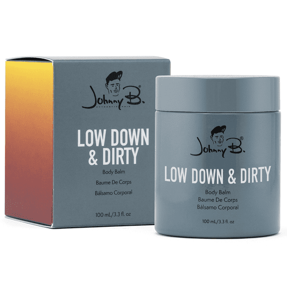 Johnny B Low Down & Dirty Body Balm, Moisturizing Lotion for Men 3.3 oz.