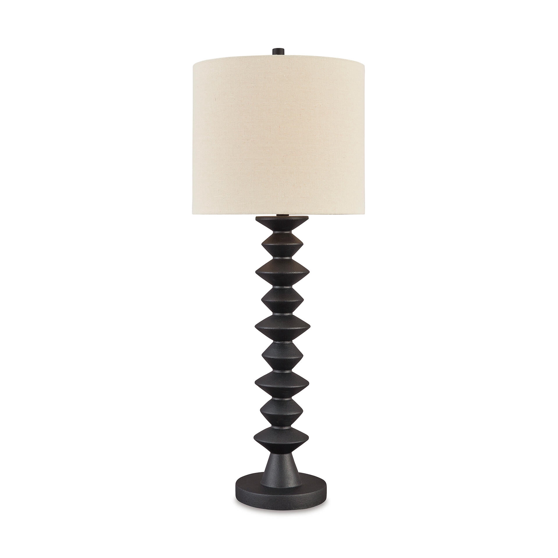 Signature Design by Ashley Luanndon Buffet Table Lamp, Polyresin Base, 3-Way Switch, Black Finish