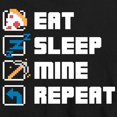 thumbnail image 3 of Instant Message - Gamer - Eat, Sleep, Mine, Repeat - Toddler & Youth Short Sleeve Graphic T-Shirt, 3 of 6