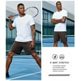 thumbnail image 6 of Men's Running Athletic Shorts with Zipper Pockets Mesh Quick Dry Workout Gym Shorts for Men Tennis Basketball Hiking, 6 of 10