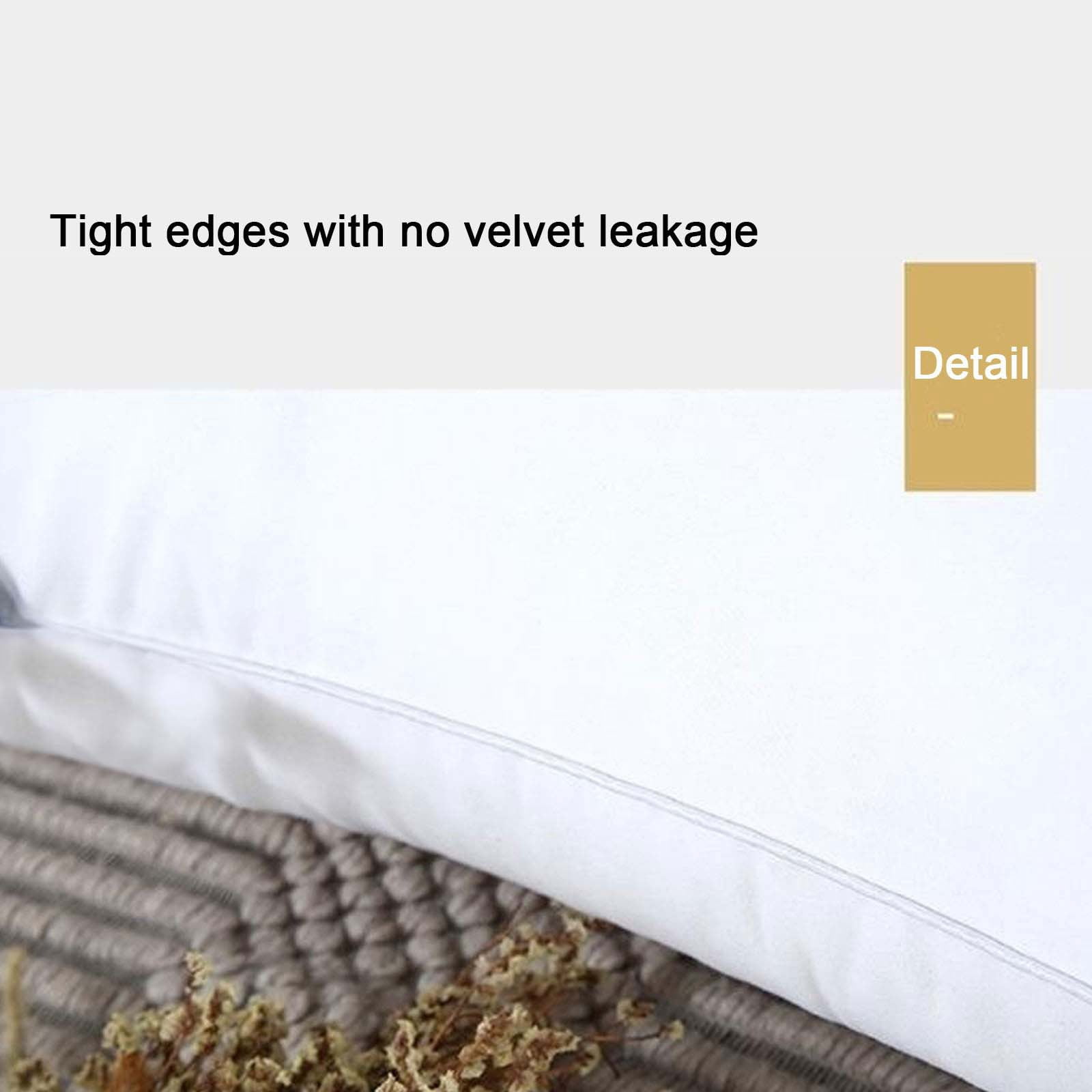 Bed Pillows Set of 2, Gusseted Pillows for Sleeping, Down Alternative Fluffy Pillows for Back, Stomach & Side Sleepers, Machine Washable Hotel Quality Bed Pillows