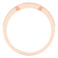 thumbnail image 5 of 0.25 ct Brilliant Round Cut Simulated Champagne 18K Rose Gold Stackable Band SZ 5.75, 5 of 6