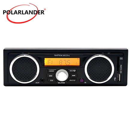 Single DIN Car Stereo with 2.5" Display – 50W×4, Bluetooth-Free MP3 Player, FM Radio, AUX/USB/SD, TDA7388 Amp, Remote Control