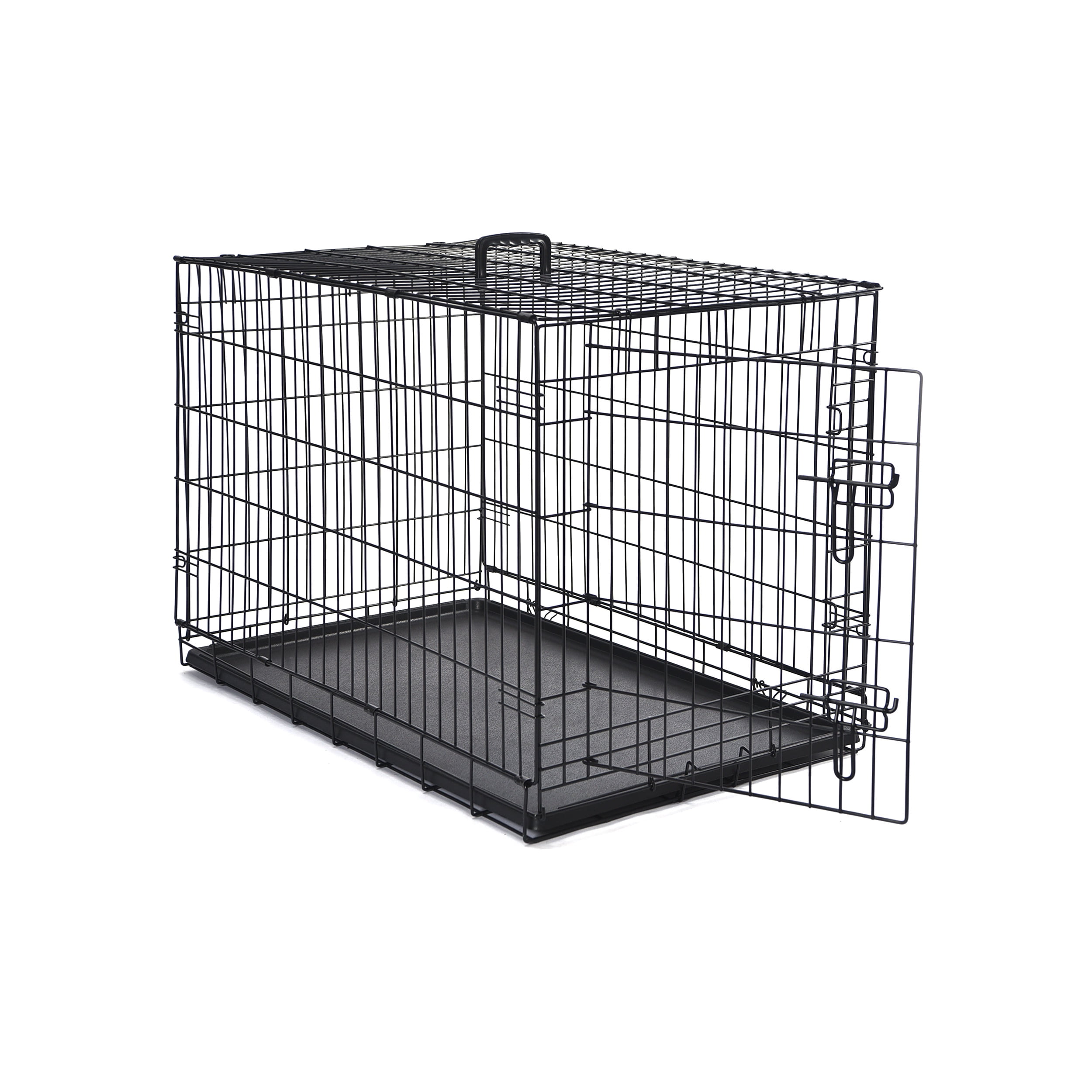 Max & Marlow Single-Door Dog Crate, Foldable Metal Wire Kennel, Portable, Tray and Divider Included, 22" x 13" x 15.50"
