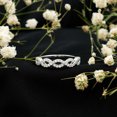 thumbnail image 4 of Rosec Jewels Lab Grown Diamond Infinity Ring - Half Eternity Ring for Women - EF-VS Quality - Ready to Gift for Valentines, 18K White Gold, US 3.50, 4 of 9