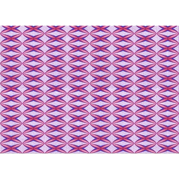 Ahgly Company Indoor Rectangle Patterned Blossom Pink Area Rugs, 7' x 9'