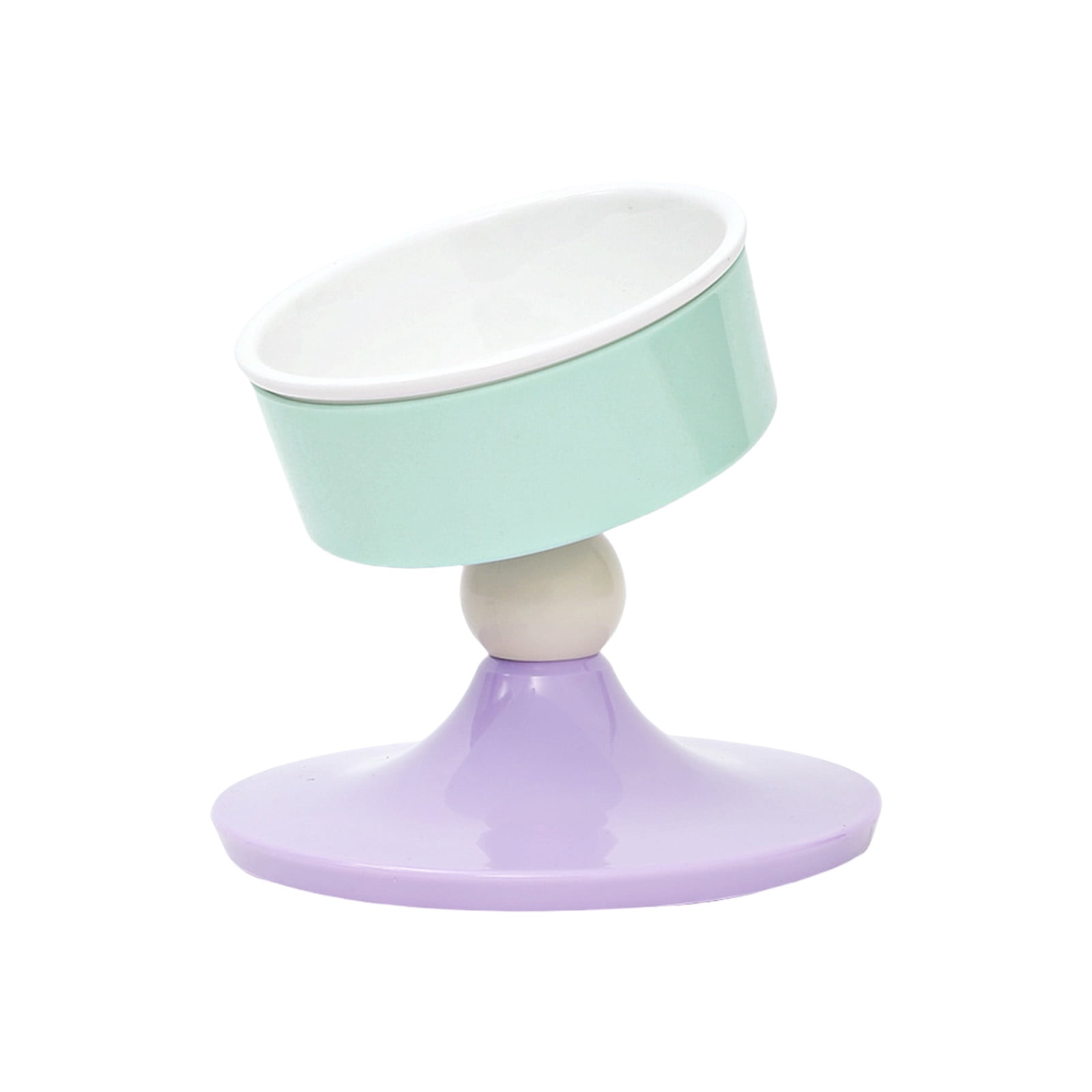 Raised Pet Feeders 3 Adjusting Height Ceramic Water Bowl SlipProof Base Ergonomic Cats Feeding Dish for Daily Use
